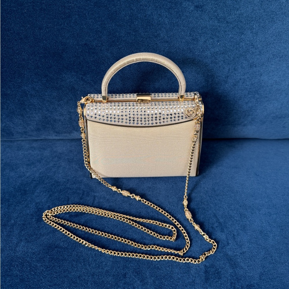 St. John Vintage‎ Mini top Handle Gold Evening Bag . - Picture 3 of 12